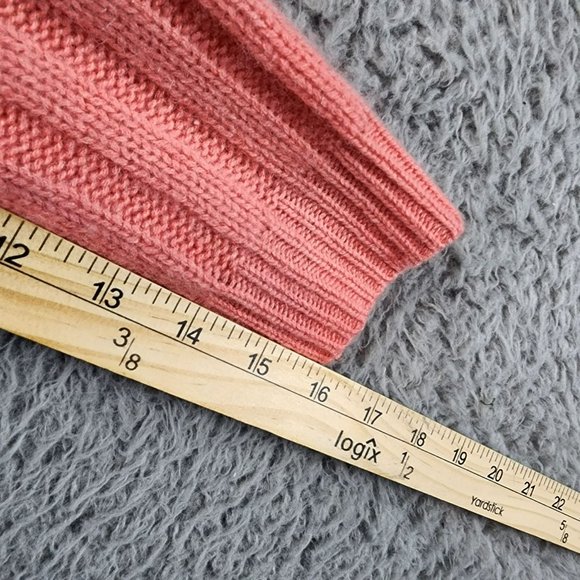 Chico's Sweater Womens Large Orange Cashmere Long Sleeve Turtle Neck Pullover - Picture 7 of 10